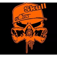 SKULL car and motorbike cutting sticker, pocket-saving skull sticker