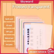 12PCS Waterproof Transparent PVC Card Cover Silicone Plastic Bank Card Set Protect Credit Cards