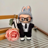 Labubu Wedding Dress Clothes Set 17cm ชุดแต่งงาน Labubu สำหรับเด็กผู้ชายและเด็กผู้หญิง ชุดแฟชั่นสำหร