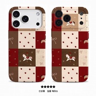 Korean Version Phone Case Suitable for iPhone 7 8 X XS XR XSMAX 11 12 13 Mini 14 15 16 17 Air Pro Ma