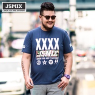 JSMIX Men's Plus Size (XL~7XL) Large Size Graphic T-Shirt 62T0130