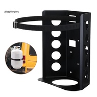 <Alotoforders> Propane Tank Mount, Heavy Duty Steel Rack for 5-40lb Cylinders, Anti Scratch Tank Bra