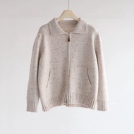 SAY APPAREL: Cosy full zip knit jacket เสื้อคลุมไหมพรมซิปหน้า