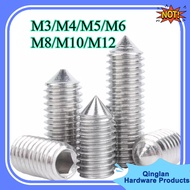 Hex Socket Cone Tip Headless Grub Screw Allen Key Set Bolt | Skru Elenkey Alenkey Elenki 316 Stainle