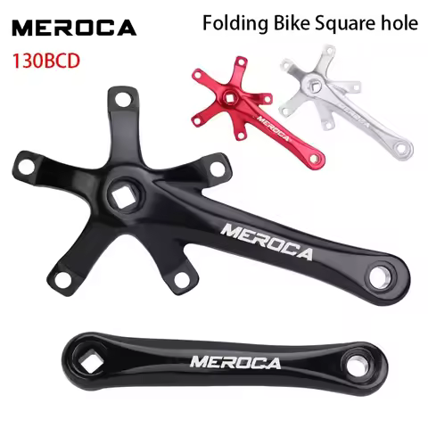 Square Connecting Rods Crankset 130 BCD Chainring 45T 47T 53T 56T 58T Bicycle Crank and Chainwheel f
