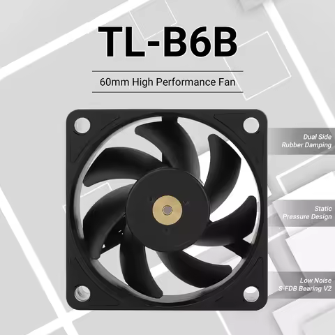 Thermalright 60mm Case Fans TL-B6B/B6W CPU Cooling Fans