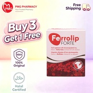 [PMG  PHARMACY  Store] Ferrolip FORTE 补铁复合维生素补充剂 柠檬味 | 1 Box/30 Sachets | Physical recovery, postpar