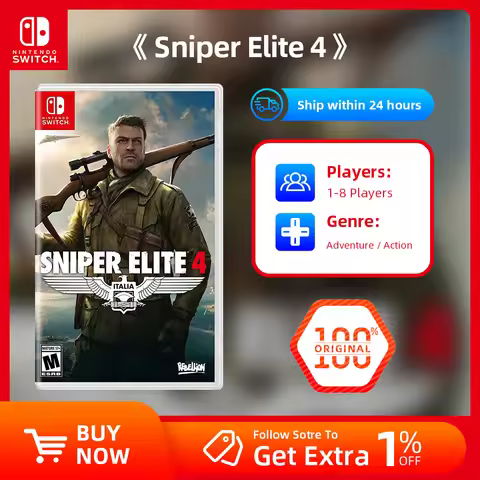 Nintendo Switch Game Deals - Sniper Elite 4 - Stander Edition - Games Cartridge Physical Card 6.2 GB
