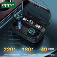 🔥ขายดี & COD + ออริจินัล OPPO M10 TWS หูฟังไร้สายหูฟังบลูทูธ M10พร้อมถังควบคุมแบบสัมผัสหูฟังพร้อมไมโ