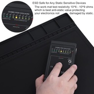 Premium Heat Resistant 932°F Anti Static Mat, HPFIX ESD Mat with Grounding Wire, Grounding Plug, and