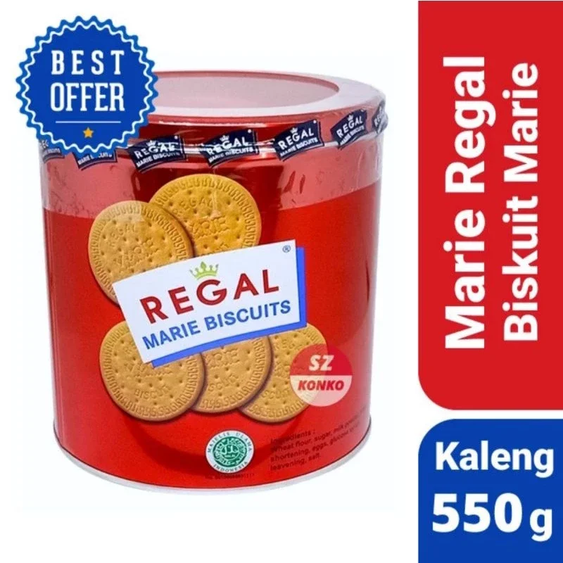 MARIE REGAL KALENG 550gr | BISKUIT REGAL