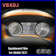 VBXDJ Voor เซราจิบลิ15-21แผงหน้าปัดรถยนต์ Tpu แดชบอร์ดปกป้องหน้าจอเครื่องนำทาง Gps ฟิล์ม Voorgesneden อุปกรณ์เสริม DKLYT