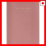 Takahashi Planner 2026, April Start, A5, 3-Year Desk Journal, Pink, No. 950