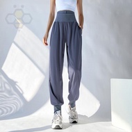 ✟ Aiden001 Womens Loose Sports Trousers Trendy Bundle Of Feet Running Outdoor Training Hidden Double