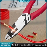 Sturdy 9-inch screw pliers cuts all types of steel. Cuts all types of steel. Strips electrical wires