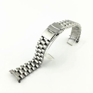 For Seiko Solid Stainless Steel Band 20mm 22mm Mens Sports Strap srpd skx007skx009 SRPD63K1 jubilee Curved End celet