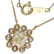 鑽石（VLY-I1）1.01克拉，鑽石0.22克拉項鍊，18K金，2.1克，41厘米，女士[二手]