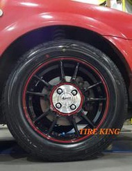 土城輪胎王 Advanti ADV-05 15吋鋁圈 亮黑+紅邊 4/100 TIERRA