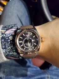 【已交流】勞力士 326135 ROLEX 天行者 SKY DWELLER 玫瑰金 沙羅系統 非 326935 326934 326938