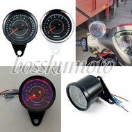 RPM METER 12V UNIVERSAL MOTORCYCLE TACHOMETER LED 13K RPM SHIFT METER