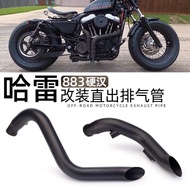 Harley 883 Exhaust Pipe Modified VH Straight Out Exhaust Pipe 1200 48 XL883N Ultra Short Exhaust Pip