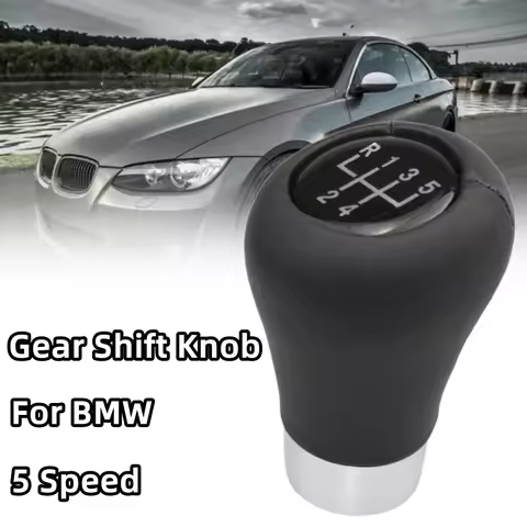Manual 5 Speed Gear Shift Knob Lever Handle For BMW 1 3 5 6 7 Series E32 E60 E63 E88 E92 X1 X3 X4 X5
