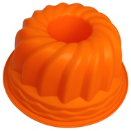 Bundt Cake Pan, Round Silicone Baking Mold by Orenji – Bundt Pans for Baking Nonstick – 9 Inch Flute