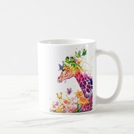 Giraffe Watercolor Animal Cup Glass Mug