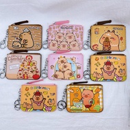 beg duit wanita 卡包 ✰Card Holder Coin Purse Card Holder Work Permit Card Holder Badge with Key Ring C