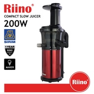 Riino Compact Slow Juicer Slim Model Design with Reverse Function SJE006