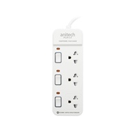 แอนิเทค ปลั๊กไฟ ANITECH 3 Way 3 Switch 3 ม. รุ่น H2233-PRO สีขาว