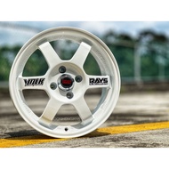 New Car Sport Rim RAYS TE37 15x6.5J 4x100 ET40 White -