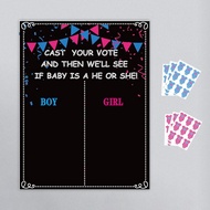 [szluzhen3gv] Gender Reveal Voting Game Baby Birthday Party Baby Gender Reveal Ideas Game