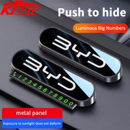 BYD Car Phone Number Card Temporary Parking Card Plate Can Be Hidden Telephone Number with 5 Sets of