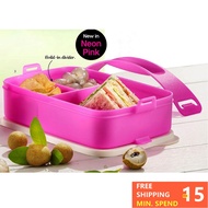 Tupperware Divided Click To Go/Lunch Box 900ml