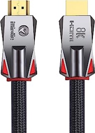 iBirdie 8K HDMI 2.1 Cable 20 Feet 8K60hz 4K 120hz 144hz HDCP 2.3 2.2 eARC ARC 48Gbps Ultra High Speed Compatible with Dolby Vision Atmos PS5 PS4, Xbox One Series X, Sony LG Samsung, RTX 3080 3090