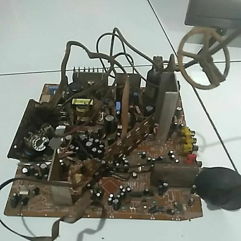 mesin tv polytron slim 21 inc