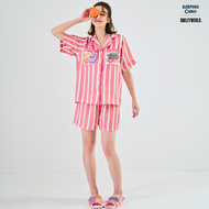 ชุดนอน SLEEPING CLOUD | ชุดนอน 100% LYOCELL ผ้านุ่ม เย็น ใส่สบาย : แขนสั้น ขาสั้น Smiley SUNDAY