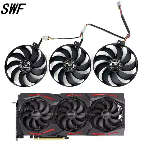 FDC10H12S9-C T129215SU 7Pin GPU Card Cooling Fans For ASUS ROG STRIX-GeForce RTX 2070 2080 SUPER Ti 