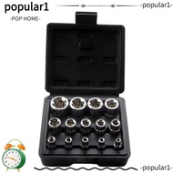 POPULAR 14PCS/Set Hexagon Socket Nut Socket, With Storage Box External Hex Wrench Head Star Socket S