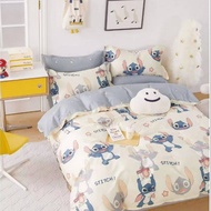 Lilo & Stitch Cartoon Design 100% Twill Cotton Bedsheet Fabric (92 inch wide)