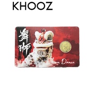 KHOOZ 999.9/24K Pure Gold Lion Dance Gold Bar (0.5g)