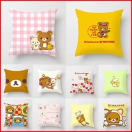 Rilakkuma Polyester Pillow Case Sofa Cushion Cover Home Decors Sarung Bantal