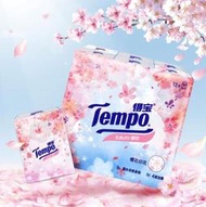 【0家小舖】Tempo得寶印花手帕紙櫻花印花紙巾4層7張櫻花香型限量款