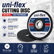 [ UNI-FLEX ] (BF24 A24R) Metal Cutting Disc | 4 inch x 1/4 inch x 5/8 inch | 100 x 6 x 16mm
