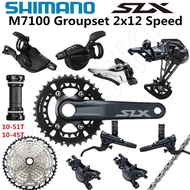 @D^oBicycle Accessories Parts SHIMANO DEORE SLX M7100 Groupset 26-36T 170 175Mm Crankset Mountain B