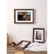 QM🍅 Consecrated Simple Table-Top Solid Wood Photo Frame Wall-Mounted Small Picture Frame 76Inch8 10 12Desktop Decoration