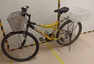 外賣單車,山地單車, AVALANCHE GTA, 18速, 車後貨架,前後單車籃, 單車鎖. Takeaway mountain bike, 18speeds, baskets, luggage r