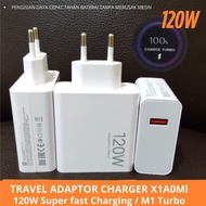 Travel Adapter Charger Casan 120W Watt Xiaomi Fast Charging TRAVEL BATOK/ ADAPTOR CHARGER HEAD XIAOM