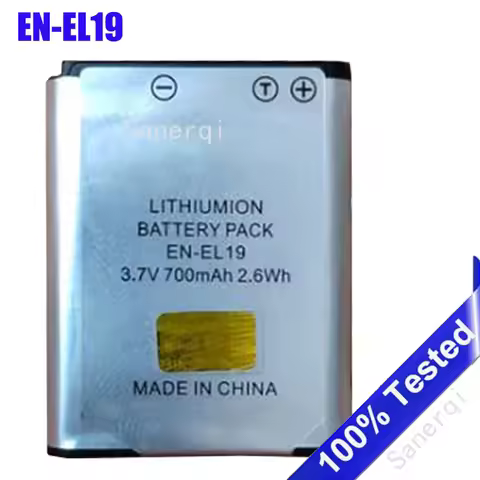 Full EN-EL19 ENEL19 3.7V Camera Battery for Nikon Coolpix S100 S3100 S3200 S3300 Digital Camera Rech